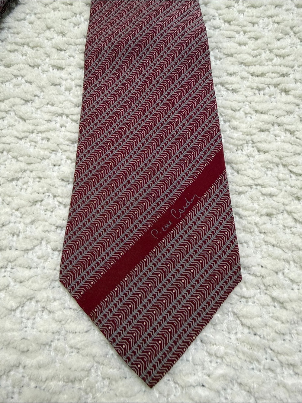 Vintage Pierre Cardin Paris Tie 100% Silk